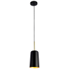 PENDENTE BOT PRETO E DOURADO (D)13,6CM (A)38CM 1X40W E27 - 4