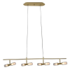 PENDENTE CAIENA DOURADO E BRANCO (C)28CM (L)95CM (A)12.5CM 8XG9 200W - HP004 - 1