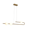 PENDENTE CANDY DOURADO (D)20CM (C)110CM (L)12CM 3X10W 2700K 2250LM - OC017 - 1