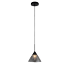 PENDENTE CONE PRETO E FUME (D)19.5CM (A)25CM 1XG9 25W - RE013 - 3