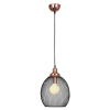 PENDENTE COPPER COBRE E PRETO (D)28CM (A)41CM 1XE27 40W - XN003 - 5