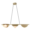 PENDENTE CACAU DOURADO E BRANCO (C)14CM (L)98.5CM (A)13CM 3XG9 75W - HL010 - 1