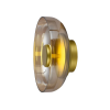 ARANDELA DISKO DOURADO E AMBAR (D)23CM (A)10CM 1X8W 3000K 400LM - FO016A - 1