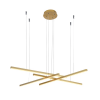 PENDENTE FATO DOURADO (C)120CM (L)120CM (A)4CM 4X15W 3000K 3210LM - GD008 - 1
