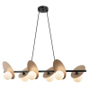 PENDENTE IBIRA NUDE E PRETO E BRANCO (C)22CM (L)100CM (A)31CM 6XG9 150W - HL011M - 1