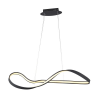 PENDENTE FLOW PRETO (C)93CM (L)33CM (A)26CM 1X30W 3000K 1500LM - SB008 - 1