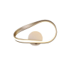 ARANDELA FLOW DOURADO (C)38CM (L)23CM (A)12CM 1X12W 3000K 600LM - SB007G - 2