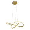 PENDENTE FLUIRE DOURADO (C)58CM (L)55CM (A)24CM 1X30W 3000K 1500LM - SB001 - 1