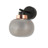 ARANDELA FOG ROSE GOLD E PRETO E FUME (D)22CM (L)29.5CM (A)29CM 1X10W 3000K 524LM - HC019 - 1