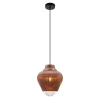 PENDENTE FUZY D 23CM X 28CM 1XE27 127V / 220V COBRE E TRANSP - OP054A - 1