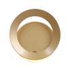 ARANDELA GINGA DOURADO E BRANCO (D)17CM (L)10.5CM (A)17CM 1X6W 3000K 300LM - BB025 - 1