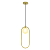 PENDENTE GUDE DOURADO (D)17CM (A)47CM 5X5W G9 - 4