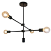 PENDENTE IPANEMA PRETO (D)68CM (A)139CM 4XE27 160W - RM003B - 5