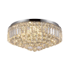 PLAFON DE SOBREPOR KRI CROMADO E TRANSPARENTE (D)54CM (A)26CM 9XG9 360W - HU1104 - 1
