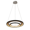 PENDENTE LOOP PRETO E BRANCO (D)82 + 62CM (A)2.2CM 1X76W 3000K 3000LM - HM010WB - 1
