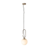 PENDENTE MOB DOURADO E PRETO E BRANCO (D)20CM (A)48CM 1XE14 7W - YD001 - 1