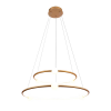 PENDENTE NÉBULA DOURADO DE BRANCO (D)87 + 64CM 1X80W 3000K 4000LM - DW005LG - 1
