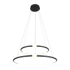 PENDENTE NEBULA PRETO E BRANCO (D)87 + 64CM 1X80W 3000K 4000LM - DW005LB - 1