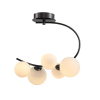 PLAFON DE SOBREPOR NERO CROMO NEGRO E BRANCO (C)49CM (L)33CM (A)53CM 5XG9 50W - MM001 - 3