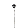 PENDENTE NUT CROMADO E TRANSPARENTE (D)23CM (A)28CM 2XG9 80W - HU2173 - 3