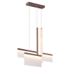 PENDENTE PATUÁ BRANCO E MARROM (C)9CM (L)81CM (A)66CM 12W + 18W + 24W 2700K - CD005 - 1