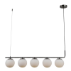PENDENTE PETIT POA CROMO NEGRO E BRANCO (C)98CM (L)15CM (A)28CM 5XE27 BOLIN - SQ002B - 1