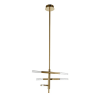 PENDENTE PÉTRA DOURADO E TRANSPARENTE (D)54CM (A)31CM 3X6W 3000K 900LM - OC009 - 5