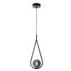 PENDENTE PINGO PRETO E FUME (D)18CM (A)30CM 1XG9 25W - TR001B - 7