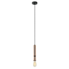 PENDENTE PRIH COBRE E PRETO E PRETO (D)5CM (A)30CM 1XE27 40W - HL002 - 1