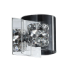 ARANDELA RAVEL CROMADO E TRANSPARENTE (D)12CM (A)12CM 1XG9 40W - HO028 - 1
