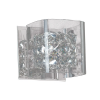 ARANDELA RAVEL CROMADO E TRANSPARENTE (C)12CM (L)12CM (A)12CM 1XG9 40W - HO027 - 1