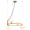 PENDENTE SAMBA DOURADO E BRANCO (D)41.5CM (A)22CM 4XG9 100W - HL012S - 1