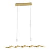 PENDENTE SARAU DOURADO (C)19CM (L)92.5CM (A)1.5CM 12X2W 3000K 1300LM - HS001 - 1