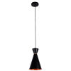 PENDENTE SET PRETO E COBRE (D)18CM (A)3.5CM 1X40W E27 - 4