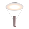 PLAFON DE SOBREPOR TINO DOURADO E BRANCO (D)30CM (A)60CM 1X12W 2700K 600LM - CD007 - 5