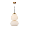 PENDENTE TRU DOURADO E BRANCO (D)24CM (A)36.5CM 1X21W 3000K 1050LM - HC004 - 3