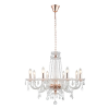 PENDENTE TYENE ROSE GOLD E TRANSPARENTE (D)72CM (A)64CM 8XE14 320W - JF308 - 1