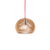 PENDENTE WOOD CROMADO E MARROM (D)22CM (A)15CM 1XE27 40W - LB001 - 1