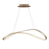 PENDENTE ZIG DOURADO (C)88CM (L)32CM (A)22CM 1X35W 3000K 1800LM - TP002G - 1