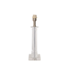 BASE PARA ABAJUR CLASSIC CROMADO E TRANSPARENTE (C)13CM (L)13CM (A)49CM 1XE27 40W - XL1206 - 4
