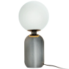 ABAJUR CUÍCA CROMO NEGRO E BRANCO (D)20CM (A)43CM 1XE27 40W - HL020B - 5