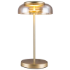 ABAJUR DISKO DOURADO E AMBAR (D)23CM (A)42CM 1X8W 3000K 400LM - FO015A - 3