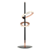 ABAJUR GINGA ROSE GOLD E PRETO (D)20CM (A)60CM 4,3W + 6,1W 3000K 520LM - BB013 - 5