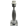 BASE PARA ABAJUR KRISTALO CROMADO E TRANSPARENTE (C)8CM (L)8CM (A)27CM 1XE27 40W - XL003 - 2