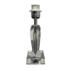 BASE PARA ABAJUR KRISTALO CROMADO E TRANSPARENTE (C)8CM (L)8CM (A)27CM 1XE27 40W - XL002 - 4