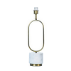 BASE PARA ABAJUR OVALE BRONZE E BRANCO (D)16CM (L)14CM (A)56CM 1XE27 40W - GL019G - 3