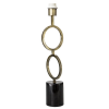 BASE PARA ABAJUR TARSILA DOURADO E PRETO (C)14CM (L)14CM (A)55.5CM 1XE27 40W - GL008 - 4