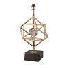 BASE PARA ABAJUR VENETO DOURADO E PRETO (D)22.5CM (A)50CM 1XE27 40W - MI012 - 6