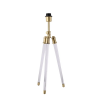 BASE PARA ABAJUR VENETO DOURADO E TRANSPARENTE (C)29.5CM (L)25.5CM (A)59.5CM 1XE27 40W - MI006 - 6