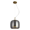 PENDENTE TEMPO DOURADO E FUME (D)26CM (A)24CM 1X1W 3000K 300LM LED - 2